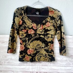 Y2K Style Floral Top